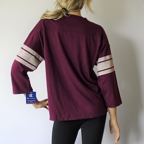 Champion Women's Heritage T-Shirt Script Logo NWT - Picture 2 of 2